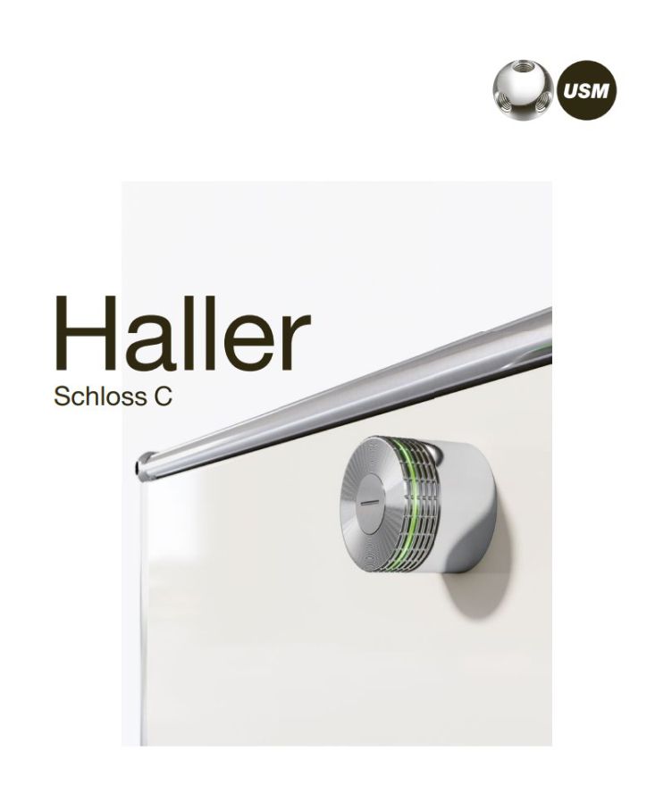 Sicher verschliessen, einfach teilen - mit dem neuen Schloss C für USM Haller